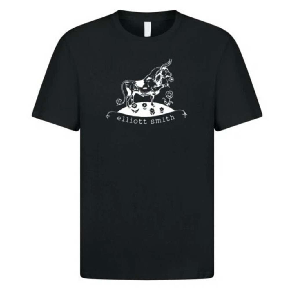 ELLIOTT SMITH T Shirt Bull Flower Indie Folk Music Jeff Buckley Shirt